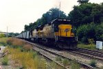 Empty coal train rolls east